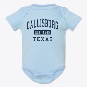 Callisburg Texas Classic Established Baby Onesie