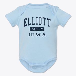 Elliott Iowa Classic Established Baby Onesie