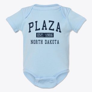 Plaza North Dakota Classic Established Baby Onesie
