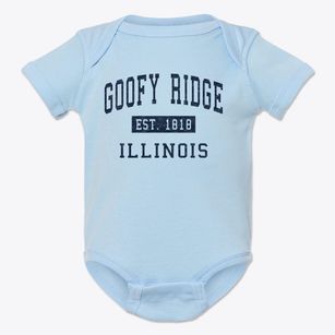 Goofy Ridge Illinois Classic Established Baby Onesie