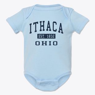 Ithaca Ohio Classic Established Baby Onesie