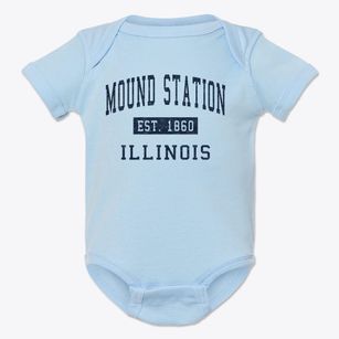 Mound Station Illinois Classic Established Baby Onesie