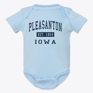 Pleasanton Iowa Classic Established Baby Onesie