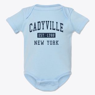 Cadyville New York Classic Established Baby Onesie
