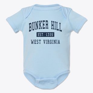 Bunker Hill West Virginia Classic Established Baby Onesie