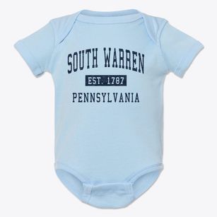 South Warren Pennsylvania Classic Established Baby Onesie