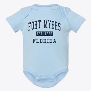 Fort Myers Florida Classic Established Baby Onesie