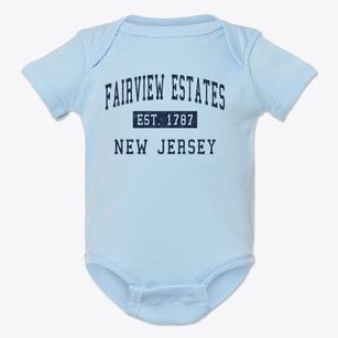 Fairview Estates New Jersey Classic Established Baby Onesie