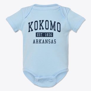 Kokomo Arkansas Classic Established Baby Onesie