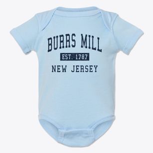 Burrs Mill New Jersey Classic Established Baby Onesie