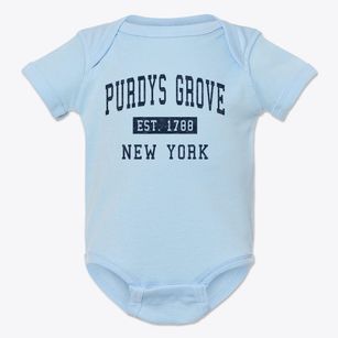 Purdys Grove New York Classic Established Baby Onesie