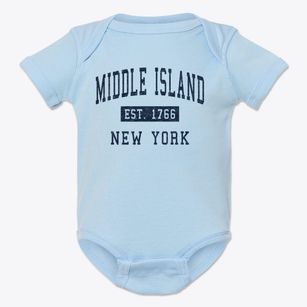 Middle Island New York Classic Established Baby Onesie