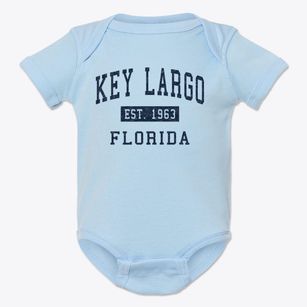 Key Largo Florida Classic Established Baby Onesie