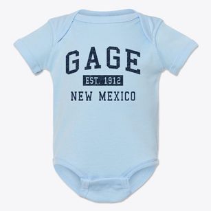 Gage New Mexico Classic Established Baby Onesie