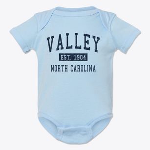 Valley North Carolina Classic Established Baby Onesie