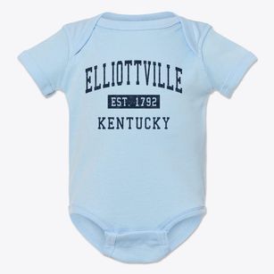 Elliottville Kentucky Classic Established Baby Onesie