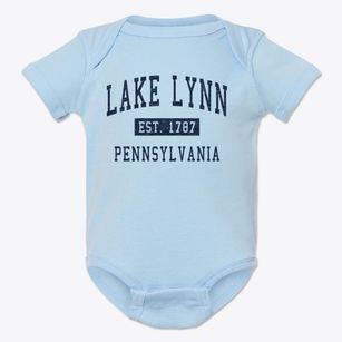Lake Lynn Pennsylvania Classic Established Baby Onesie