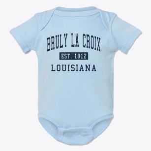 Bruly La Croix Louisiana Classic Established Baby Onesie