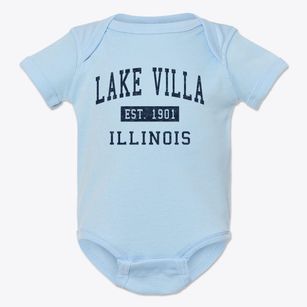 Lake Villa Illinois Classic Established Baby Onesie