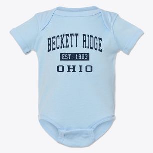 Beckett Ridge Ohio Classic Established Baby Onesie