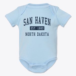 San Haven North Dakota Classic Established Baby Onesie