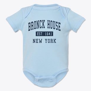 Bronck House New York Classic Established Baby Onesie