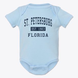 St. Petersburg Florida Classic Established Baby Onesie