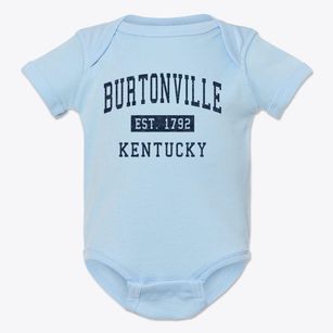 Burtonville Kentucky Classic Established Baby Onesie