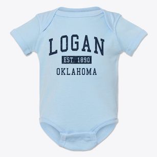 Logan Oklahoma Classic Established Baby Onesie