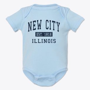 New City Illinois Classic Established Baby Onesie
