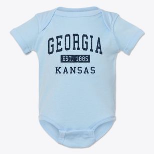 Georgia Kansas Classic Established Baby Onesie