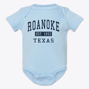 Roanoke Texas Classic Established Baby Onesie