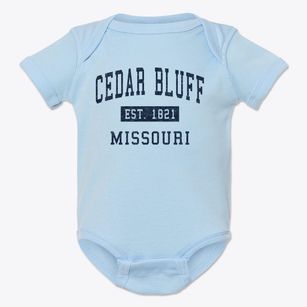 Cedar Bluff Missouri Classic Established Baby Onesie