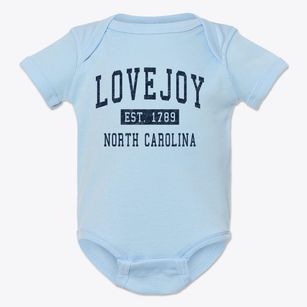 Lovejoy North Carolina Classic Established Baby Onesie