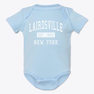 Lairdsville New York Classic Established Baby Onesie