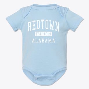 Redtown Alabama Classic Established Baby Onesie