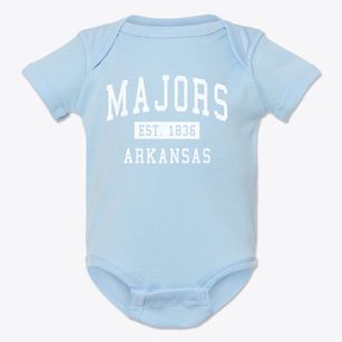 Majors Arkansas Classic Established Baby Onesie