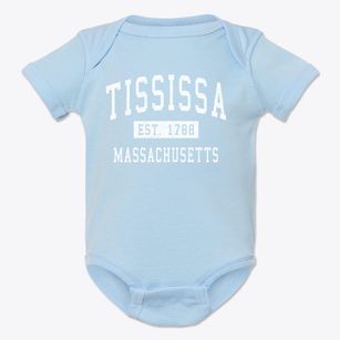 Tississa Massachusetts Classic Established Baby Onesie