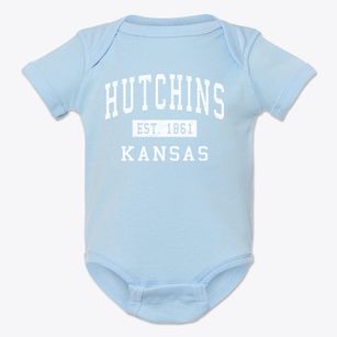 Hutchins Kansas Classic Established Baby Onesie
