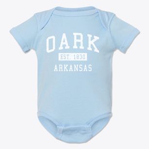 Oark Arkansas Classic Established Baby Onesie