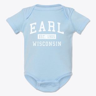 Earl Wisconsin Classic Established Baby Onesie