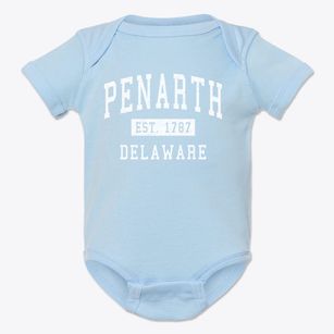 Penarth Delaware Classic Established Baby Onesie