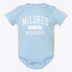 Mildred Missouri Classic Established Baby Onesie