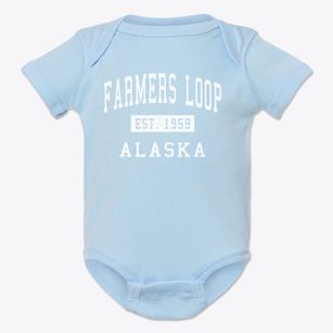Farmers Loop Alaska Classic Established Baby Onesie