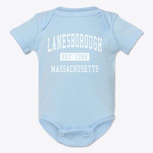 Lanesborough Massachusetts Classic Established Baby Onesie