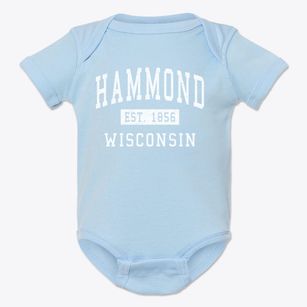 Hammond Wisconsin Classic Established Baby Onesie
