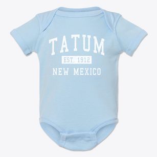 Tatum New Mexico Classic Established Baby Onesie