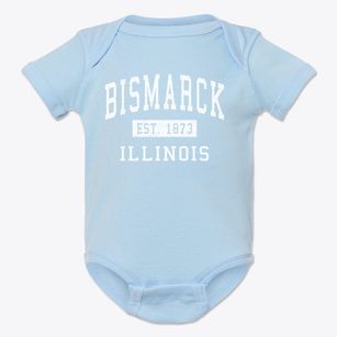 Bismarck Illinois Classic Established Baby Onesie