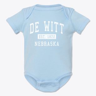 De Witt Nebraska Classic Established Baby Onesie