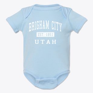 Brigham City Utah Classic Established Baby Onesie